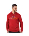 Msx By Michael Strahan Men's Red Kansas City Chiefs Performance Pullover Hoodie In Red