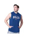 Msx By Michael Strahan Men's Royal Buffalo Bills Action Sleeveless Pullover Hoodie In Blue