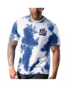 Msx By Michael Strahan Men's Royal New York Giants Freestyle Tie-dye T-shirt In Royal