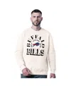 Msx By Michael Strahan Men's White Buffalo Bills Whiteout Tri-blend Sweatshirt In White