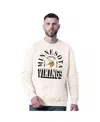 Msx By Michael Strahan Men's White Minnesota Vikings Whiteout Tri-blend Sweatshirt In White