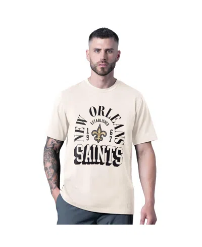 Msx By Michael Strahan Msx By Michael Men's Strahan White New Orleans Saints Whiteout Vintage T-shirt