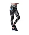 Msx By Michael Strahan Women's Black Detroit Lions Serena Tie-dye Leggings In Black