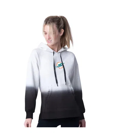 Msx By Michael Strahan Women's Black Miami Dolphins Daniela Pullover Hoodie