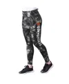 Msx By Michael Strahan Women's Black Washington Commanders Aubrey Tie-dye Leggings In Black