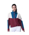 Msx By Michael Strahan Women's Burgundy/navy Colorado Avalanche Tessa Full-zip Jacket In Burgundy,navy