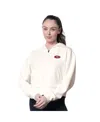 Msx By Michael Strahan Women's Cream Minnesota Vikings Eleanor Full-zip Hoodie In White