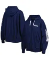 Msx By Michael Strahan Women's  College Navy Seattle Seahawks Emerson Full-zip Hoodie In Navy