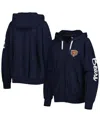 Msx By Michael Strahan Women's  Navy Chicago Bears Emerson Lightweight Full-zip Hoodie In Navy