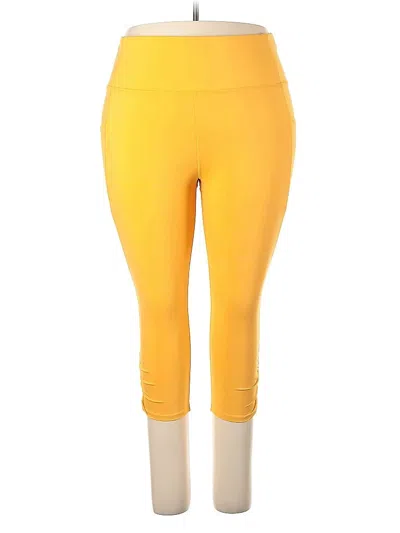Pre-owned Mta Sport Active Pants In Yellow