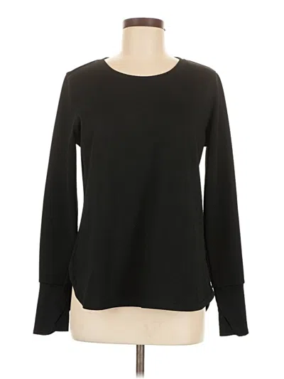 Pre-owned Mta Sport Long Sleeve Top Black Crew Neck Tops