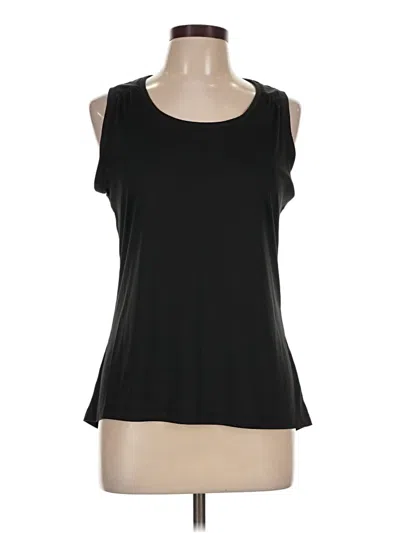Pre-owned Mta Sport Sleeveless Top Black Scoop Neck Tops