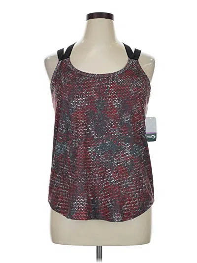 Mta Sport Tank Top Burgundy Halter Neckline Tops
