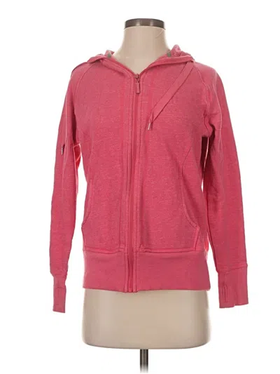 Pre-owned Mta Sport Zip Up Hoodie In Pink