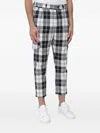 Mtl Studio Checked Trousers In Black