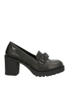 Mtng The Collection Woman Loafers Black Size 6 Textile Fibers