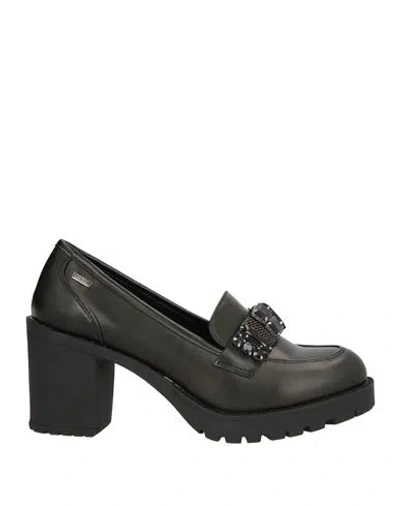 Mtng The Collection Woman Loafers Black Size 6 Textile Fibers