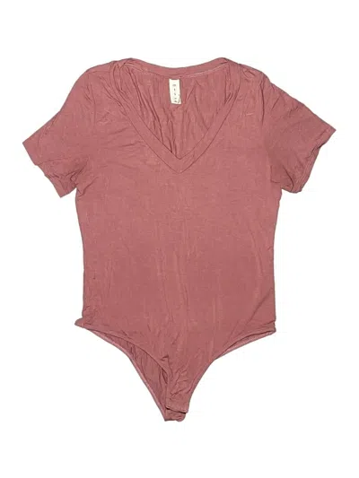 Pre-owned Mts Bodysuit In Burgundy