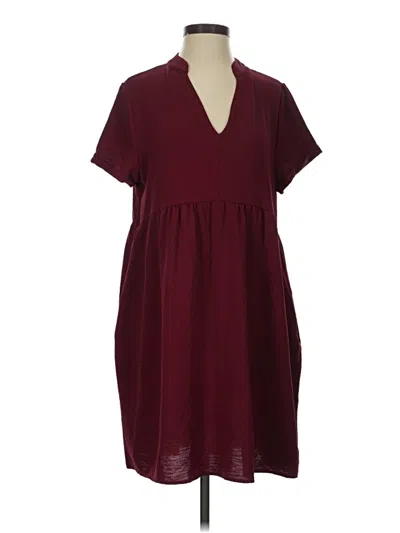 Pre-owned Mts Casual Dress In Burgundy