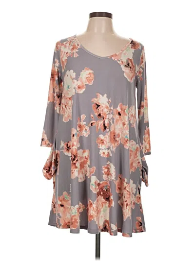 Pre-owned Mts Casual Dress In Gray