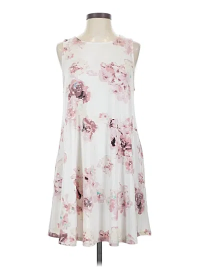 Pre-owned Mts Casual Dress In White