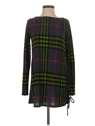 Pre-owned Mts Long Sleeve Blouse In Green