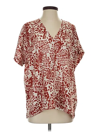 Pre-owned Mts Short Sleeve Blouse In Red