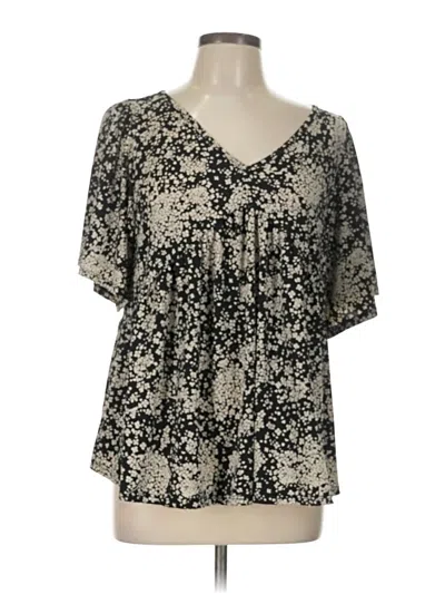 Pre-owned Mts Short Sleeve Henley Shirt In Black