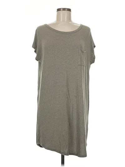 Pre-owned Mts Short Sleeve Top Gray Scoop Neck Tops