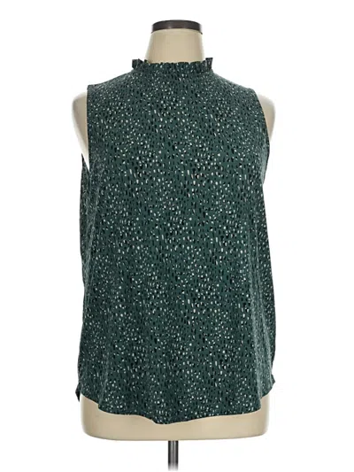 Pre-owned Mts Sleeveless Blouse In Teal