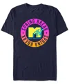 Mtv Men's  Spring Break Circle Short Sleeve T-shirt In Navy