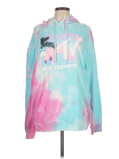 Pre-owned Mtv Pullover Hoodie In Blue