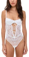 Mucci Aryanna Thong Bodysuit Bianca In White