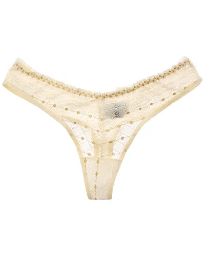 Mucci Leia Thong In Metallic