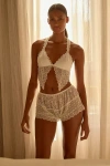Mucci Leila Sheer Lace & Mesh Shorts