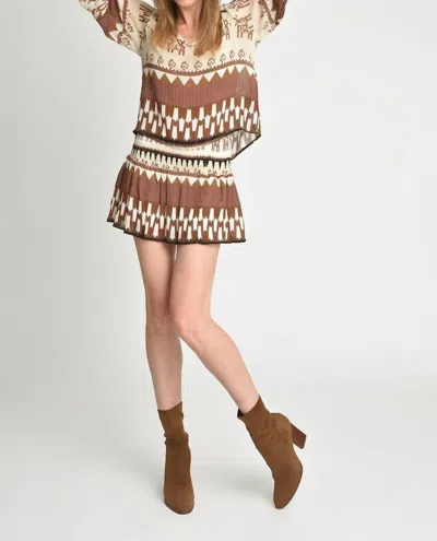 Muche & Muchette Akumal Mini Skirt In Brown