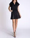 Muche & Muchette Charlie Mini Skirt In Black Sequin In Multi