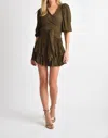 Muche & Muchette Mixo Tiered Ruffle Skort In Army Green In Green