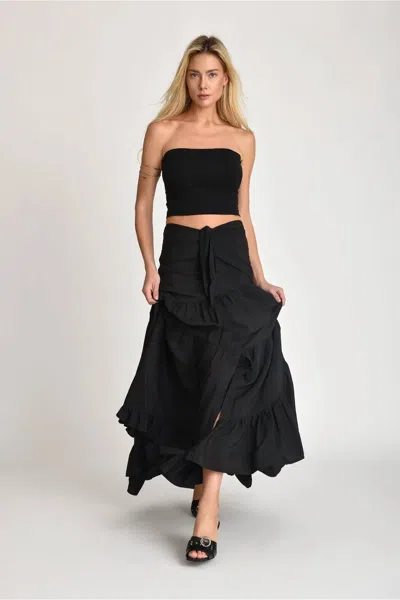 Muche & Muchette Tilly Bustier Maxi Skirt-dress In Black