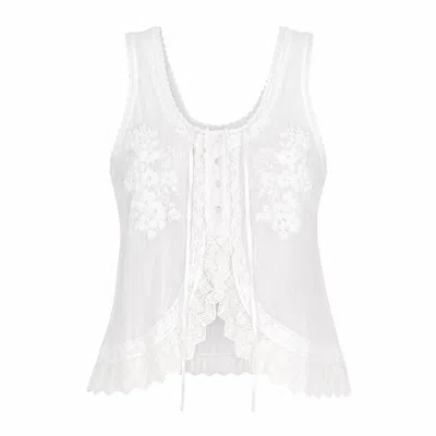 Muche Et Muchette Women's Cannes Top - White In Gray