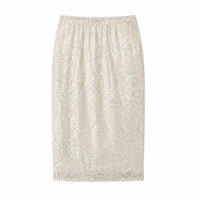 Muche Et Muchette Women's Gold Cheri Sequins Skirt/mini Dress In Neutral