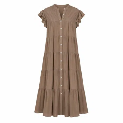 Muche Et Muchette Women's Green Tracey Maxi Dress - Khaki In Brown