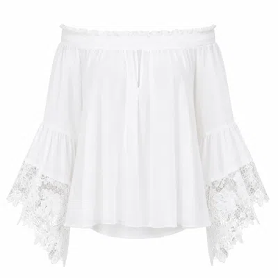 Muche Et Muchette Women's Jolie Off The Shoulder Top - White