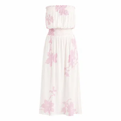Muche Et Muchette Women's Kio Bustier Dress - White & Pink In Multi