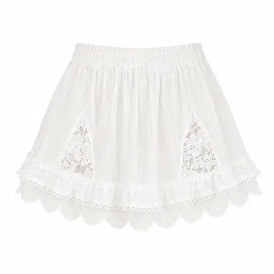 Muche Et Muchette Women's White Kanan Skirt