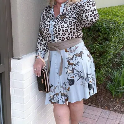Mucho Gusto Derby Dress In Blue