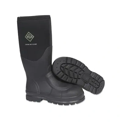 Pre-owned Muck Boots Chore Classic Work Boots With Steel Toe, Size 10, 16 Inches H, Black