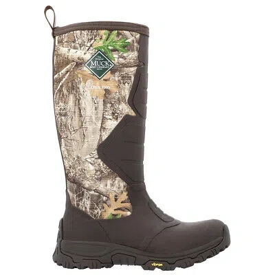 Pre-owned Muck Boots Muck Boot Apex Pro 16 Inch Insulated Pull On Mens Brown, Green Casual Boots Apm