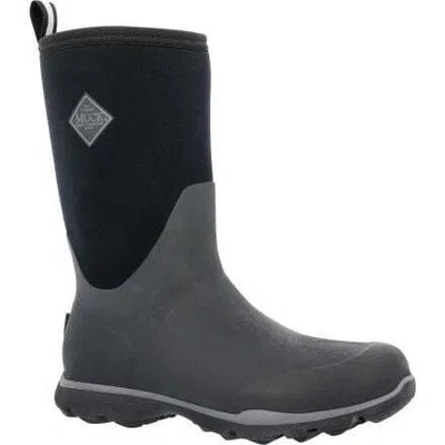 Pre-owned Muck Boots Muck Boot Company Men's Arctic Excursion Mid Waterproof Winter Boot Black/gray -