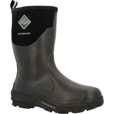 Pre-owned Muck Boots Muck Boot Company Men's Muckmaster Mid Waterproof Boot Black - Mmm-500a, Black